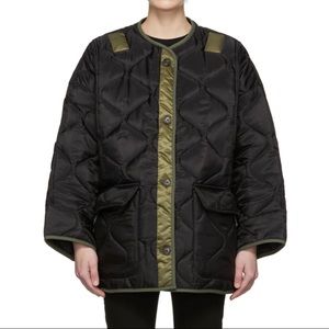 The Frankie Shop — Black Quilted Teddy Jacket